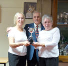 Ladies Pairs Winners: S Eckett,B Hill