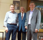 Mens Triples Runners up: M Parnell, P Heyes,(R Lowne)